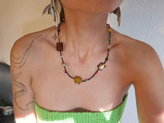 Black Line Necklace
