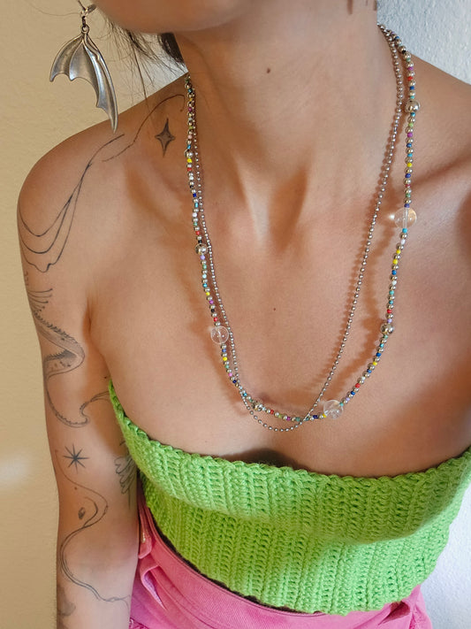 Silver Paola Necklace