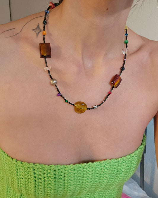 Black Line Necklace